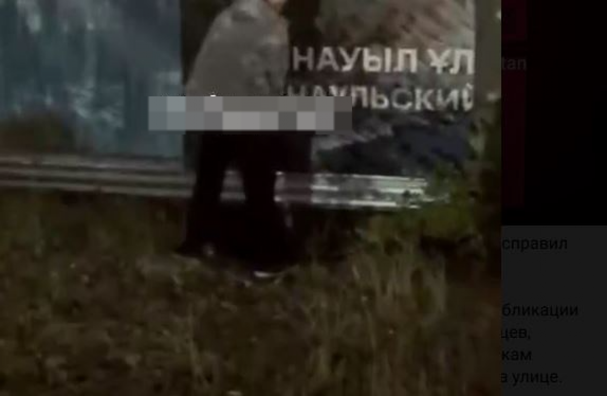 Мужчина представлялся полицейским и справил нужду на улице в Астане
