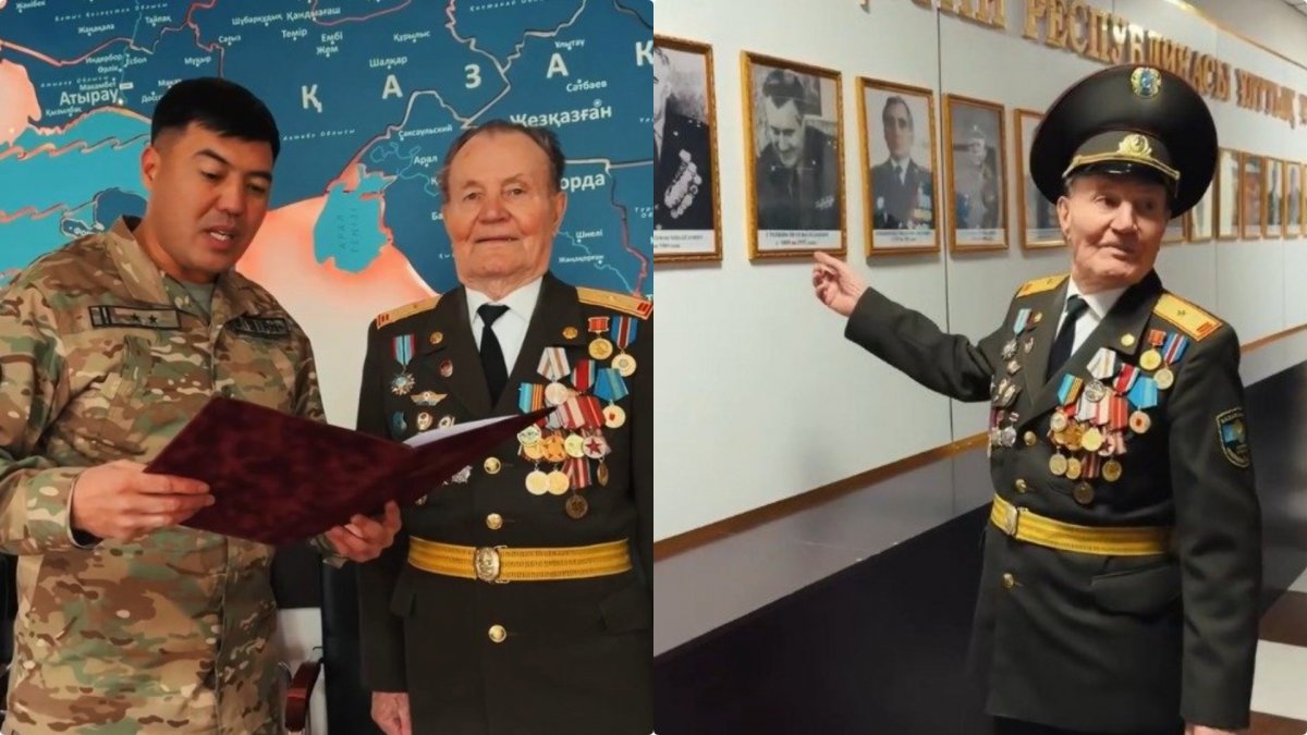 Ветеран Национальной гвардии отметил 90-летие в Астане (ВИДЕО)