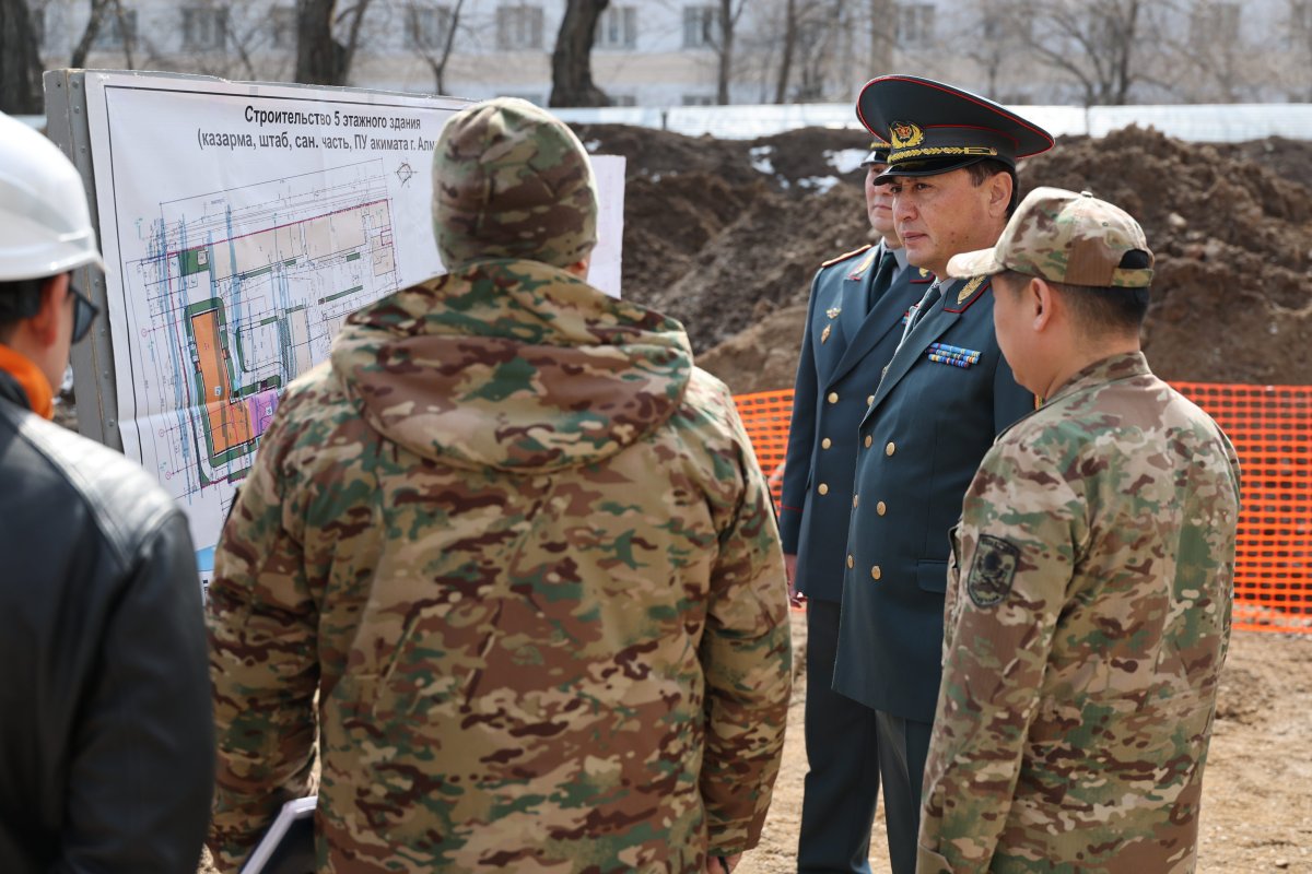 Новые военные городки Национальной гвардии строят в трех городах Казахстана