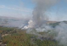 В Алматы крупный пожар: горят складские помещения