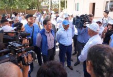 Аскар Мамин проинспектировал ход восстановительных работ в Арыси