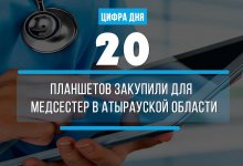 20 планшетов закупили для медсестер в Атырауской области