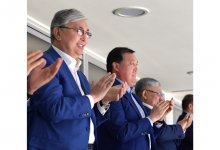 К. Токаев и А. Мамин приняли участие в церемонии открытия 10-го юбилейного Кубка Президента РК по хоккею