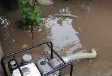 Несколько районов Алматы затопило дождевой водой