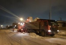 За минувшую ночь из Нур-Султана вывезли 20 тысяч кубометров снега