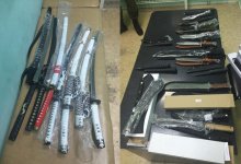 В Казахстан пытались незаконно ввезти японские штык-ножи и катаны