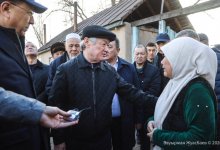 Сапарбаев посетил семьи погибших в Кордайском районе