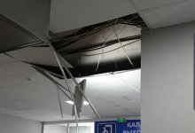 Потолок упал на отремонтированном за два миллиарда тенге вокзале в Караганде