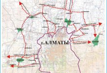 Схему объезда Алматы по территории области предоставили в полиции
