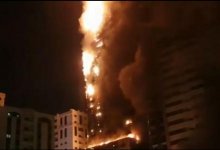 Один из самых высоких небоскребов мира загорелся в ОАЭ