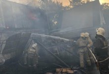 Подробности крупного пожара на складе в Алматы сообщил ДЧС