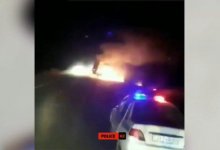 ДТП на трассе Алматы-Бишкек: зажатых в горящей фуре людей спасли за минуту до взрыва