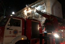 В Кызылорде 13 детей спасли во время пожара в многоэтажке