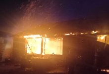 В центре Атырау сгорела СТО