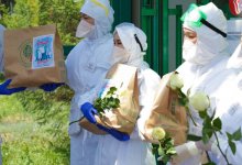 Волонтеры «Jas Otan» продолжают республиканскую акцию по поддержке медиков