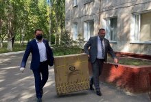 Партийцы Nur Otan подарили медоборудование больнице Павлодарской области