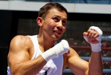 Головкин показал мощный удар правой на тренировке