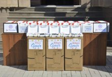 В Туркестане Nur Otan вручил 52 кислородных баллона