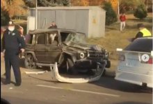 Страшное ДТП в Алматы: водитель Gelandewagen вылетел из салона