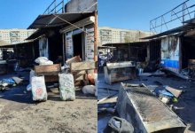 Крупный пожар в Караганде: полицейские задержали поджигателей рынка