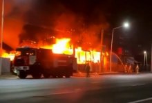 В Алматы дотла сгорел магазин