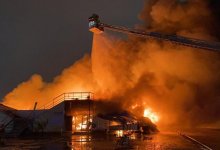 Крупный пожар произошел на рынке Атырау