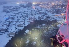 В Норвегии более 10 человек пропали после мощного оползня