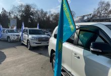 Партия Aq Jol провела автопробег перед выборами в Мажилис
