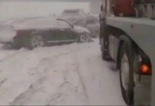 Шесть автомобилей столкнулись на трассе Темиртау-Караганда