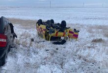 В Актюбинской области произошло ДТП со "скорой": умерла женщина