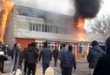 Кафе сгорело в Алматинской области