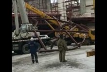 В Нур-Султане обрушилась конструкция будущей самой большой мечети