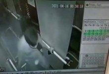 Бил ногами и кулаками: вандал в Нур-Султане разнес лифт в одном из домов