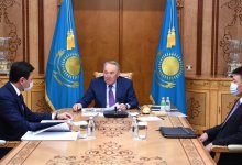 Нурсултану Назарбаеву доложили о строительстве домов и школ в столице