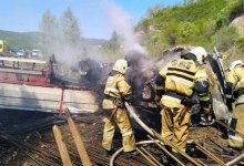 Два человека сгорели в автомобиле в ВКО