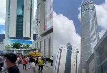 В Китае второй день подряд шатается 73-этажный небоскреб