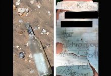 Письмо в бутылке проплыло четыре тысячи километров и нашло получателя