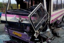 Автобус разорвал легковушку на две части недалеко от Степногорска