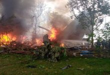 Военный самолет разбился на Филиппинах