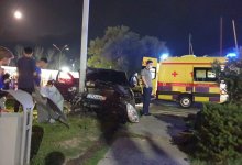 Жесткое ДТП произошло у крупного торгового центра в Алматы
