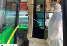 Акимат Нур-Султана показал, как дезинфицируют общественный транспорт в выходные