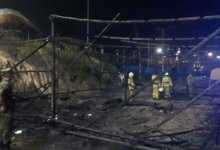 Этноаул сгорел в Шымкенте