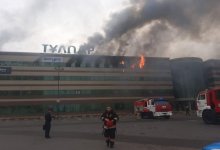 Крупный пожар произошел в торговом доме Нур-Султана
