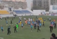 В Актау футбольные фанаты устроили беспредел после матча «Каспий»-«Астана»