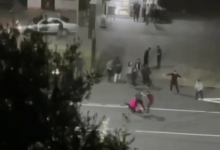 Массовая драка в Алматы попала на видео