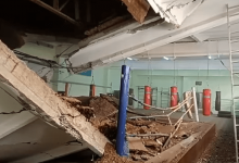 В детской спортивной школе Павлодара рухнула крыша