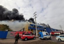 Торговый центр горит в Нур-Султане