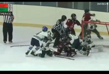 Массовая драка произошла на детском хоккейном матче в Казахстане (видео)