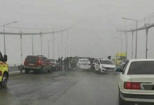 Массовое ДТП из-за гололеда произошло на мосту в Семее