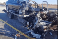 Эвакуатор врезался в полуприцеп на трассе в Акмолинской области: погибли два человека